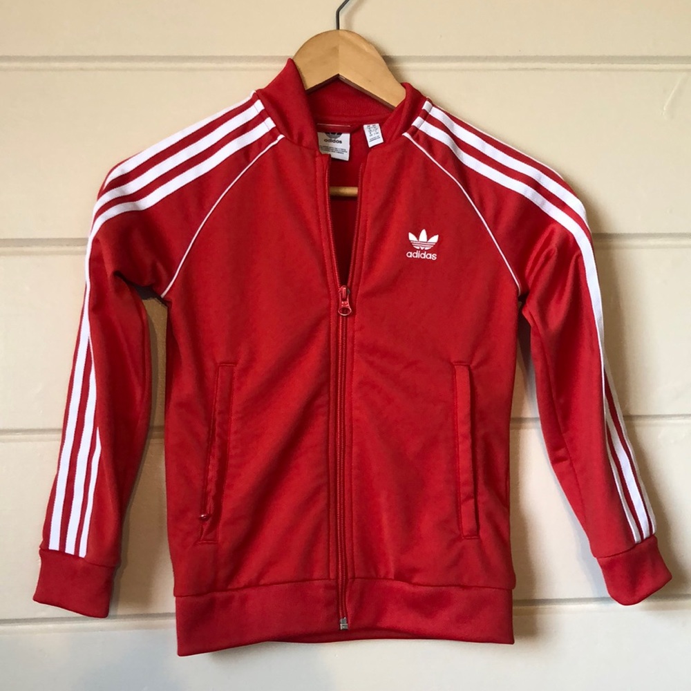 adidas Originals Track Jacket-Red Size Large